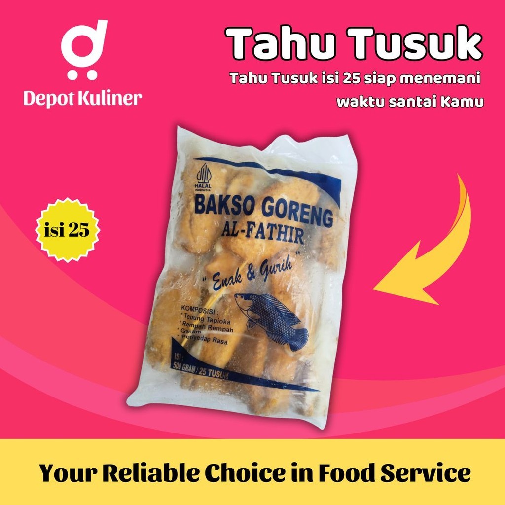 

Alfathir Taiso Tusuk Frozen 500 Gr - Tahu Isi Bakso