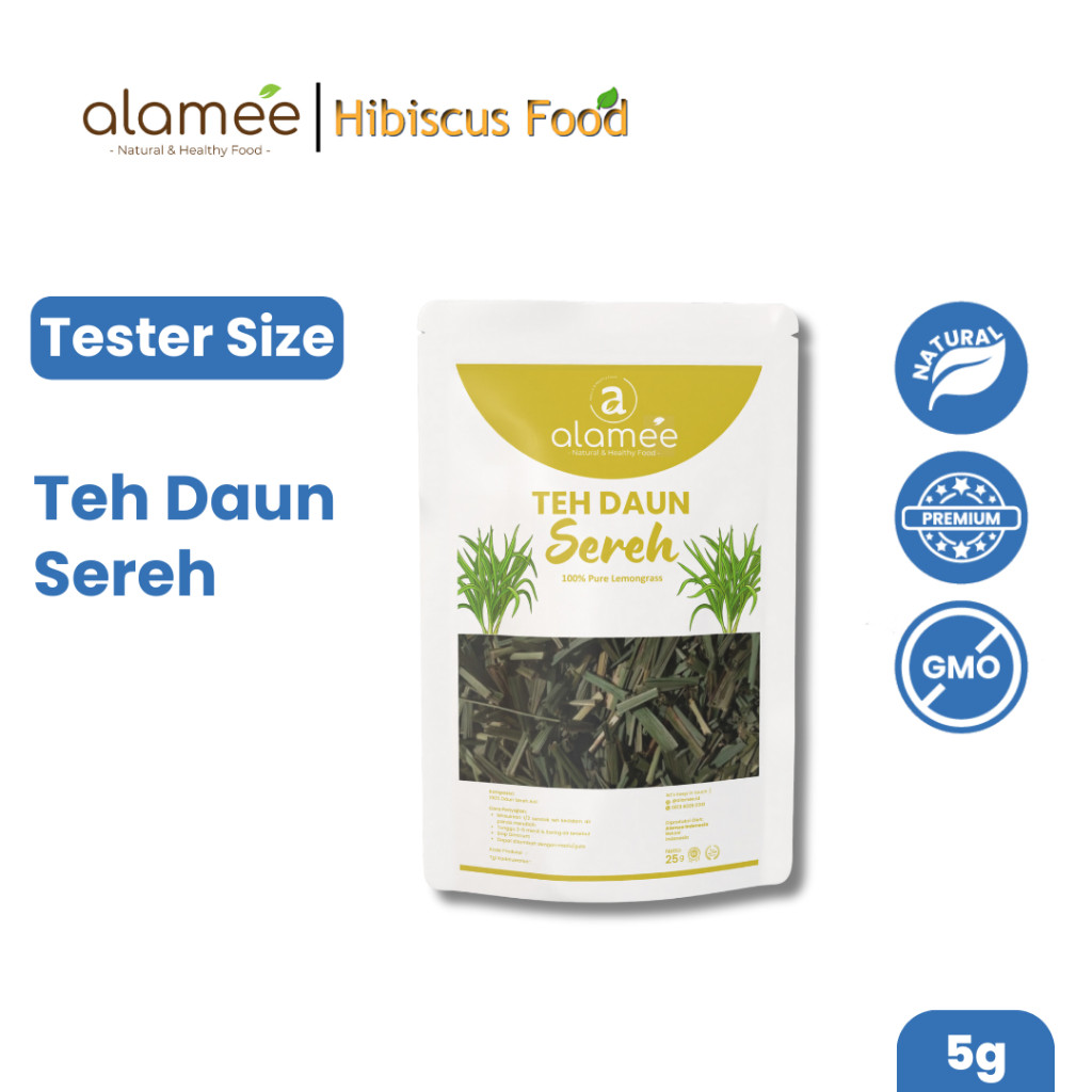 

ALAMEE Lemongrass Leaf Tea Teh Daun Sereh Organik Herbal OrganicKering Dried 10gr