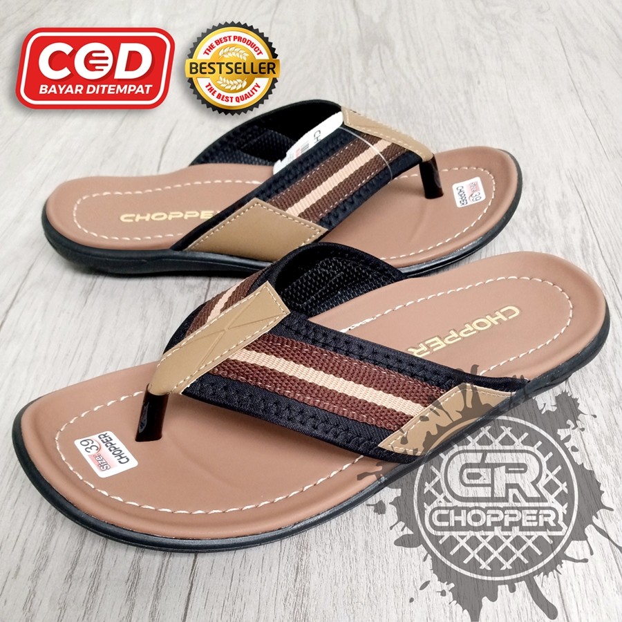 Sandal Pria Keren Distro Murah Terbaru original Sendal Cowok Keren CHOPPER