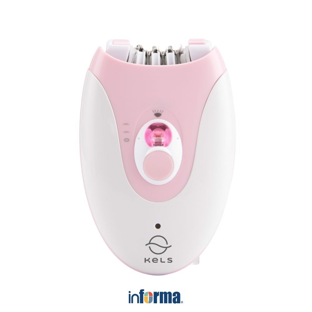 Informa Kels Alat Cukur Khusus Wanita E1100 - Pink Shaver Alat Pemangkas Rambut Pisau Cukur Elektrik