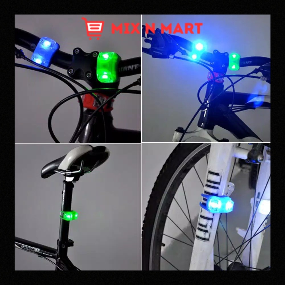 Lampu Sepeda LED Strobo Depan / Belakang