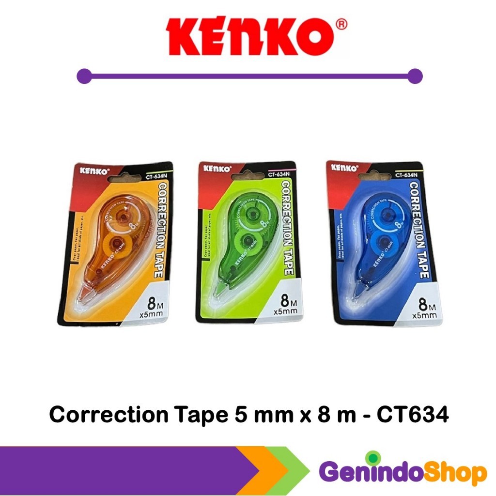 

Tipe X / Correction Tape CT634 Kenko (8mx5mm)