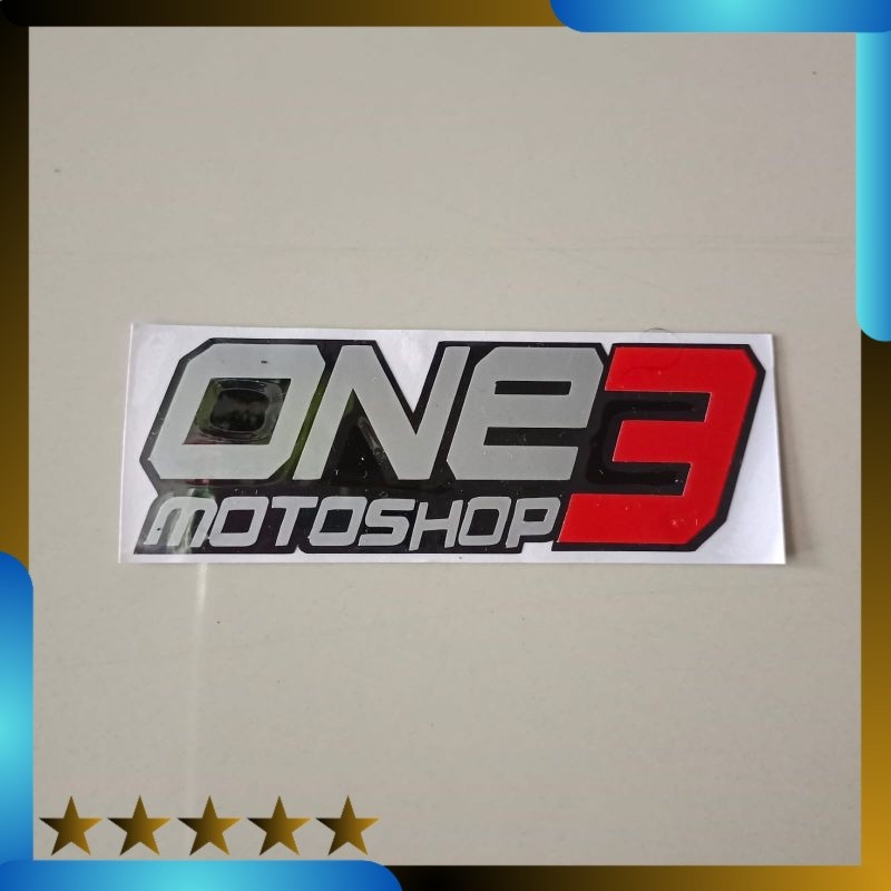 Stiker cutting one motoshop 3 berkualitas Lightnaziashop