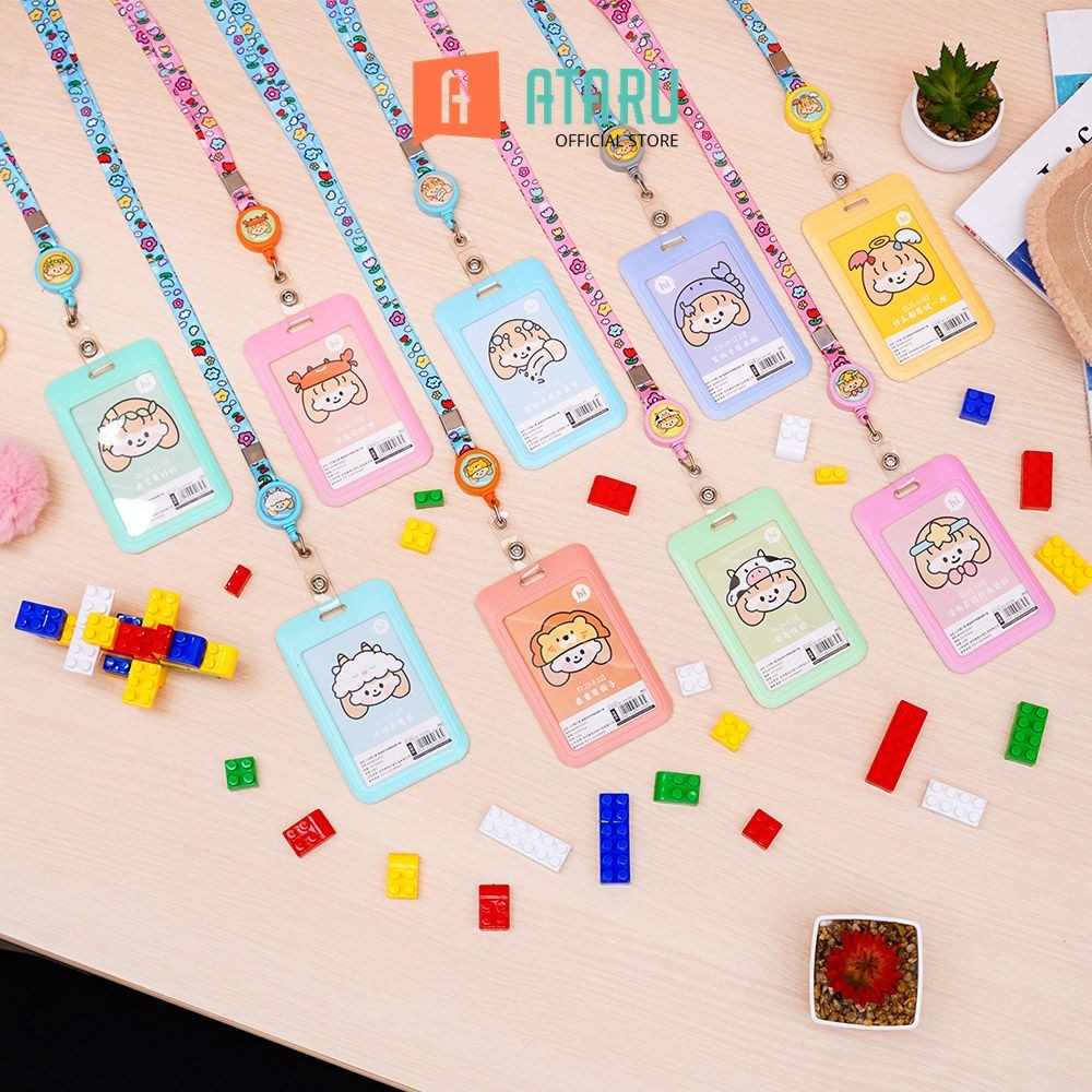 

Ataru Fashion Id Card Holder Little Girl Random Tempat Kartu Lanyard Name Tag Holder Id Card Holder Lucu