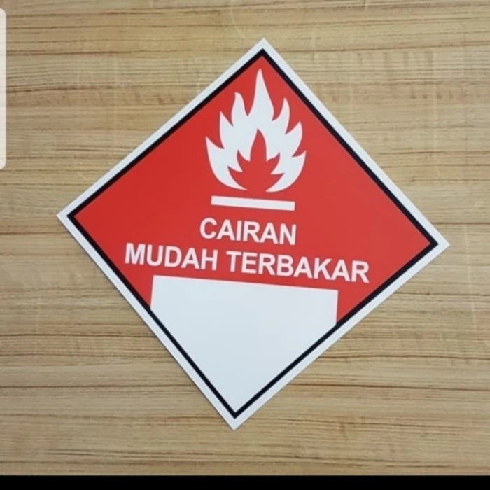 

Sigh Stiker Cairan Mudah Terbakar Ukuran 10x10cm