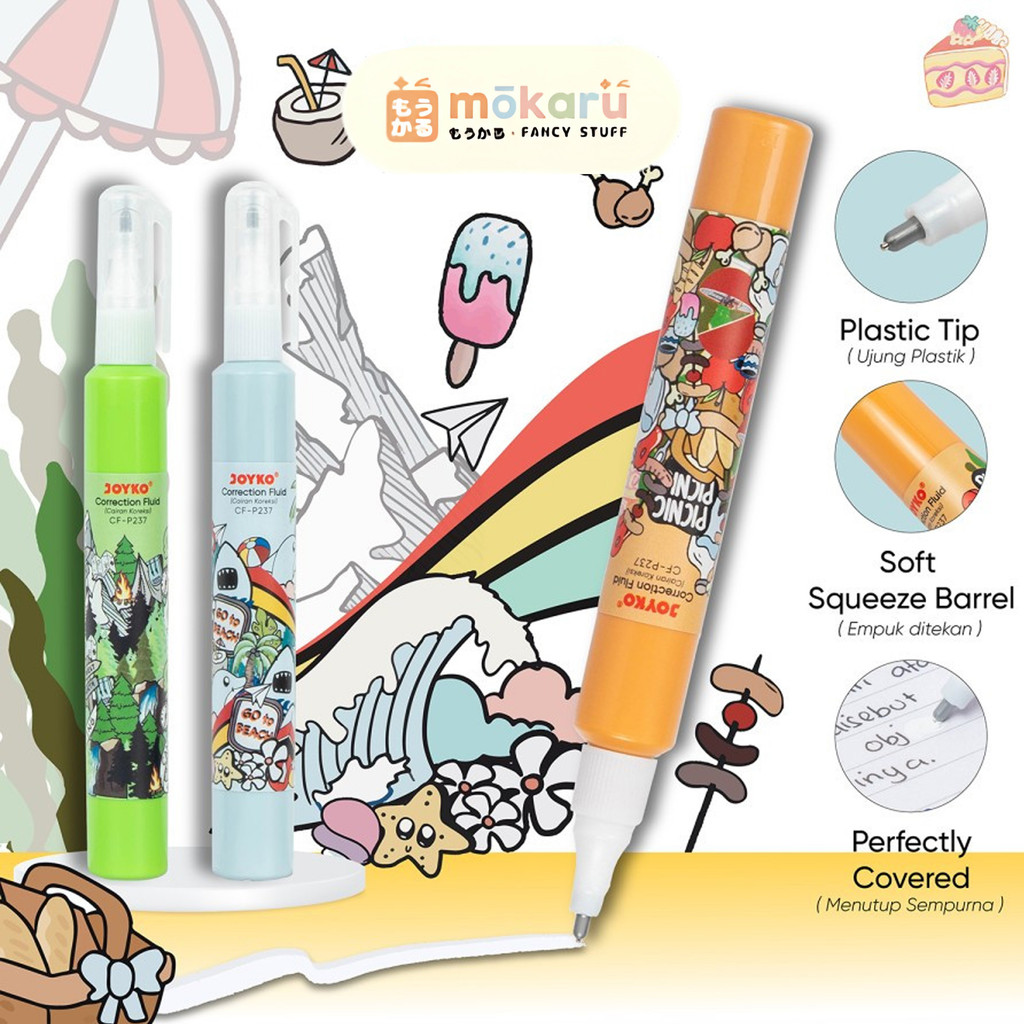 

Joyko Correction Fluid CF-P237 Doodle / Tip Ex Cair Motif Lucu