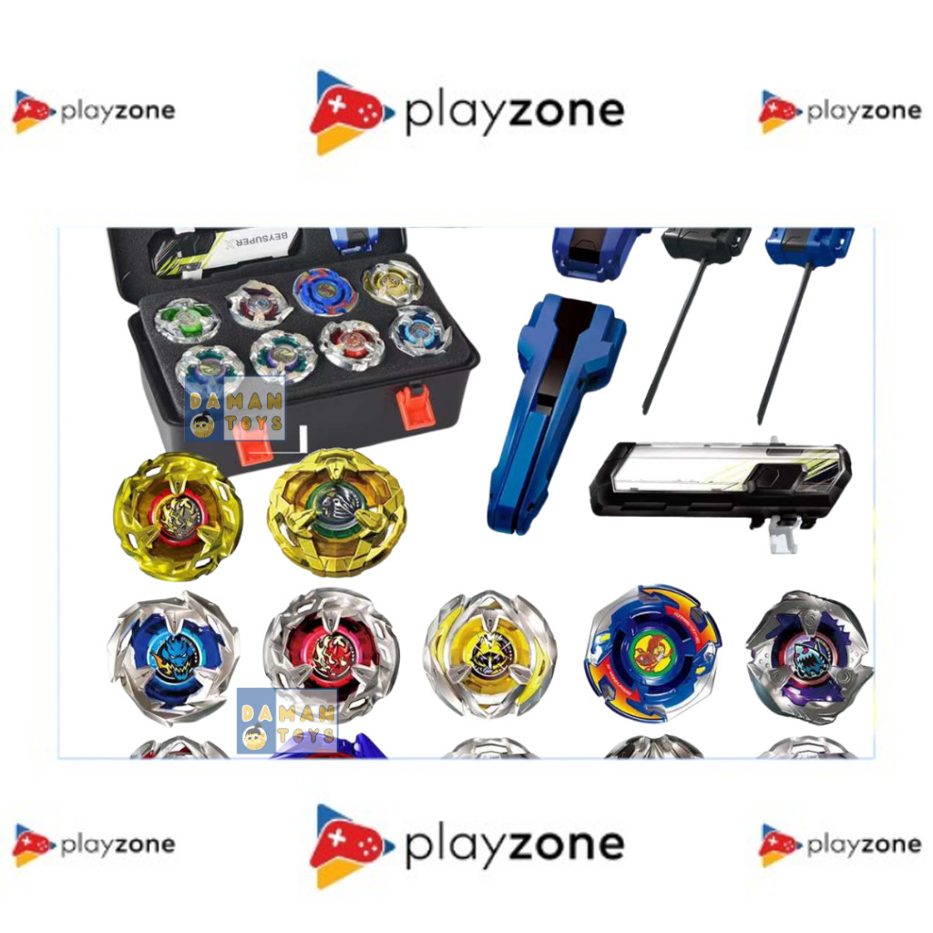 Mainan Gangsing Beyblade X box Komplit 12pcs Gasing Bayblade Launcher set