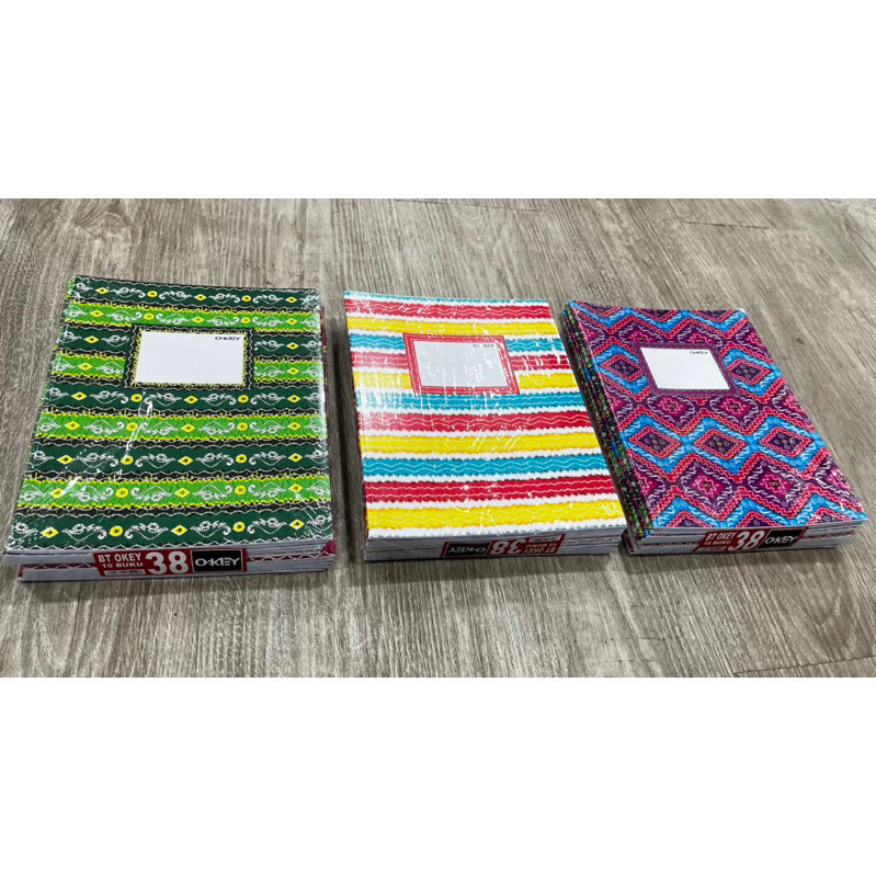 

Buku Tulis Okey 38 Lembar Motif Batik isi 10 Buku Tulis - ABO