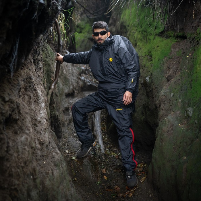 (BISA COD) Tromax Raincoat Hikelite Series - Merah, M