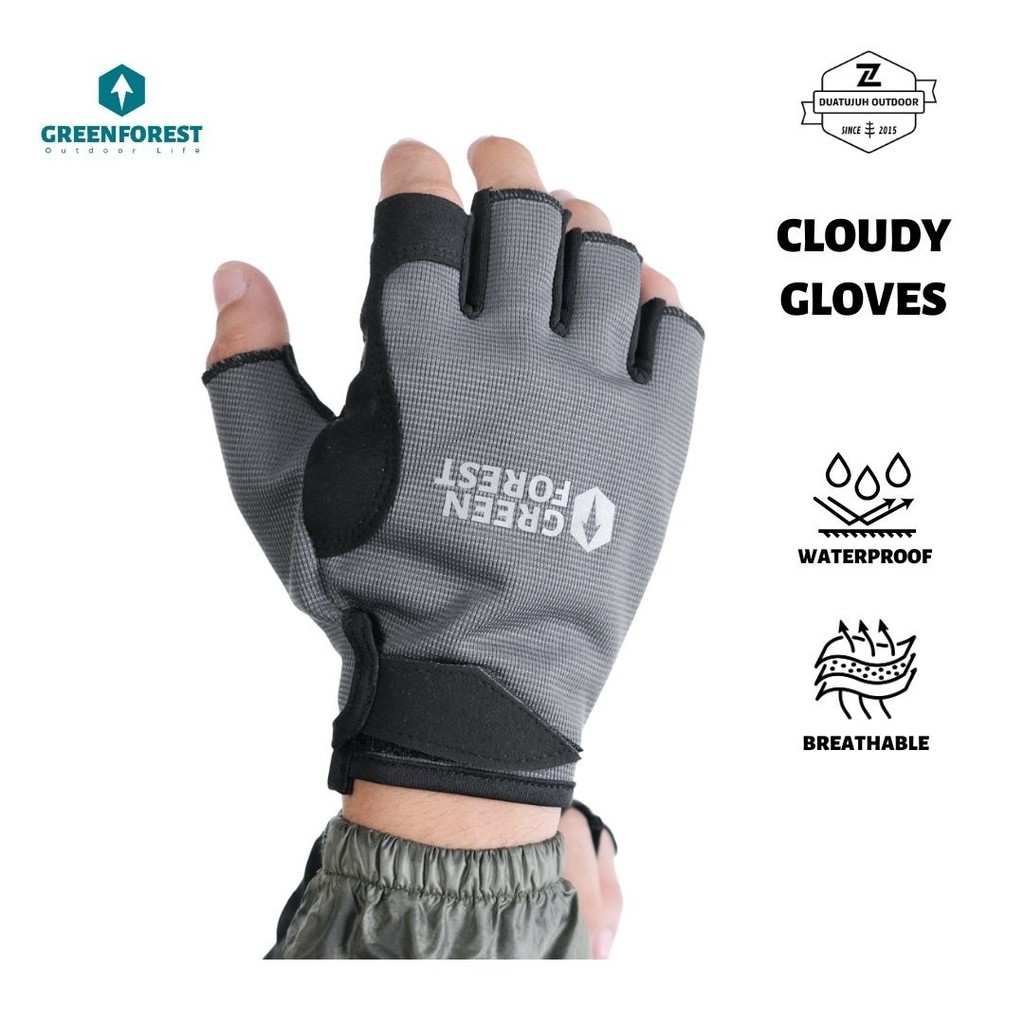 NN112 Greenforest Cloudy Gloves - Sarung Tangan Motor Anti UV