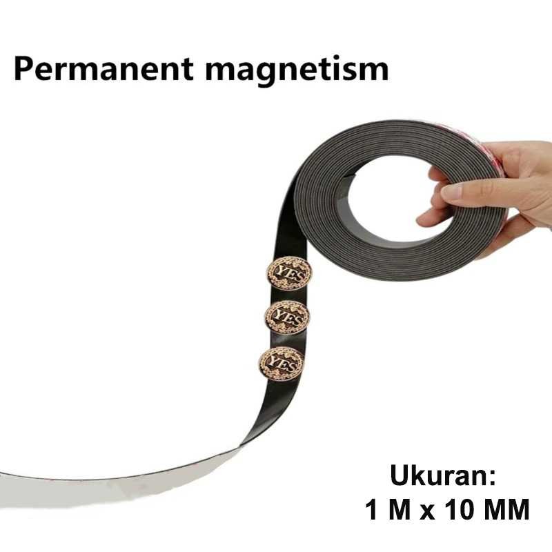 

NIKTO Lakban Sticker Magnetic Strong Tape Self Adhesive 1M - TMK92