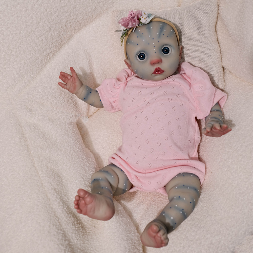 

NPK 16inch Hand made high quality detailed painting Fairy Avatar peeka Lifelike Real Soft Touch small doll cute handy baby