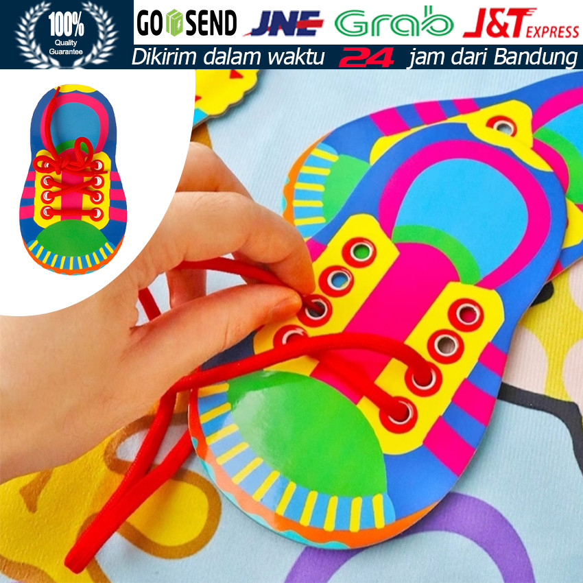 

Montessori Busy Board / Mainan Edukasi Anak untuk Belajar Mengikat Tali Sepatu, Melatih Motorik Halus