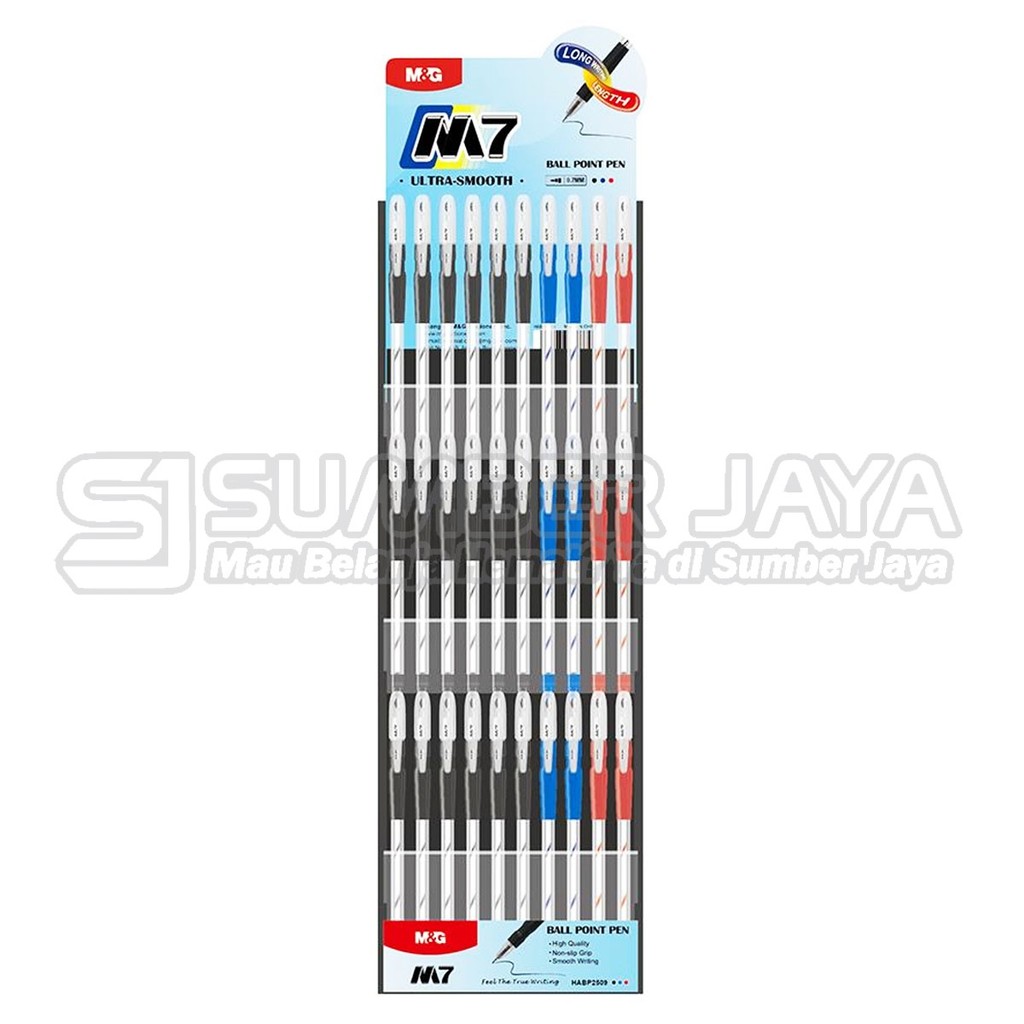 

Ballpoint Gel SET M7 M&G HABP2509 Semi Gel Ball Pen 0.7mm