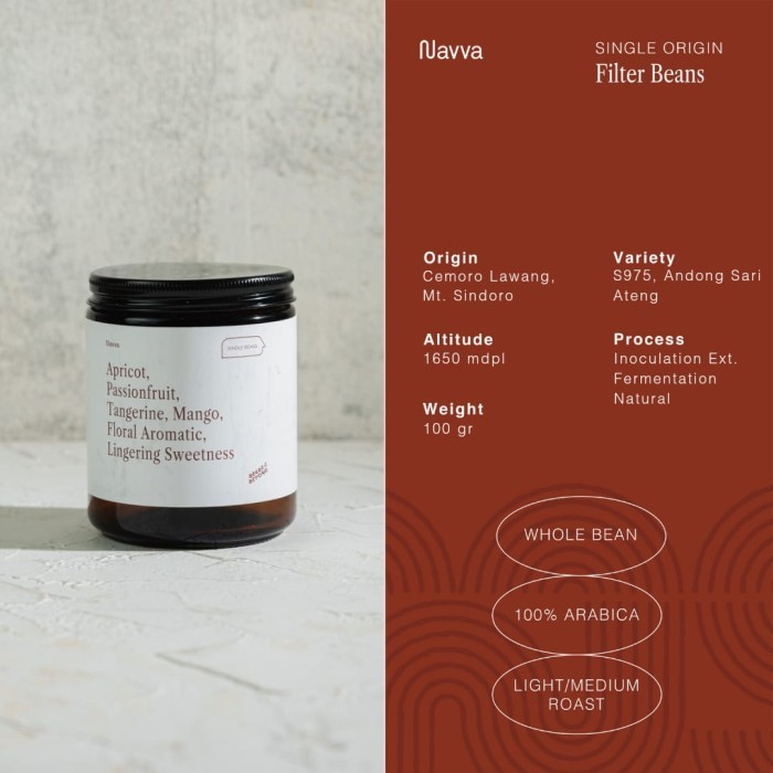 

100 gr Filter Beans Arabica Manual Brew Gumandar Anahita / Biji Kopi Sangrai Arabica V60