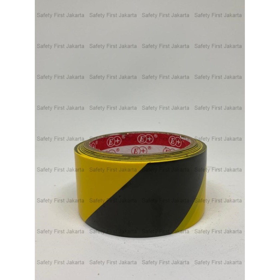 

Andma Floor Marking Tape PVC Lakban Lantai Warning Tape 48mm 2 inch - Kuning Hitam