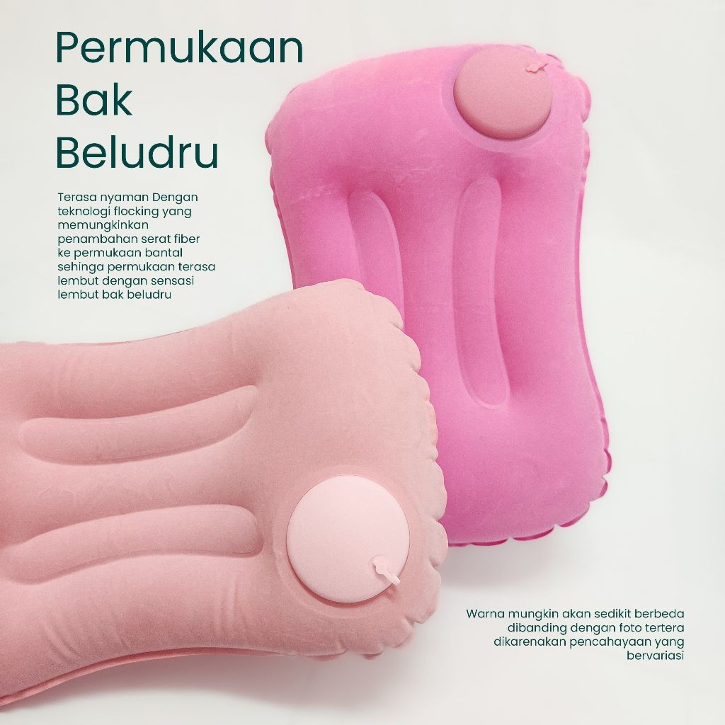 HD - Bantal Kepela Angin Pompa Otomatis Pompa Angin Tekan Tiup Traveling Aeros Pillow Camping Inflat
