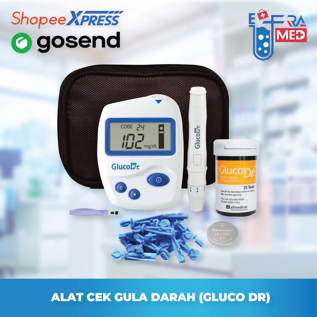 Alat Gluco Dr Bio Sensor / Alat Pengukur Gula darah merk Gluco Dr