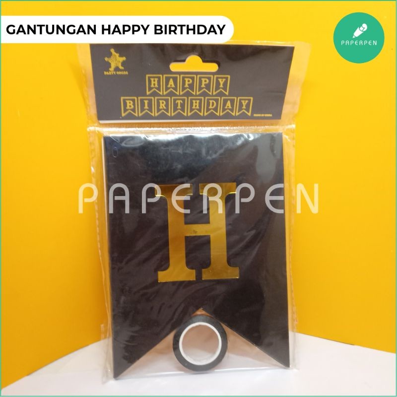 [MS] GANTUNGAN HAPPY BIRTHDAY/HIASAN TULISAN ULANG TAHUN