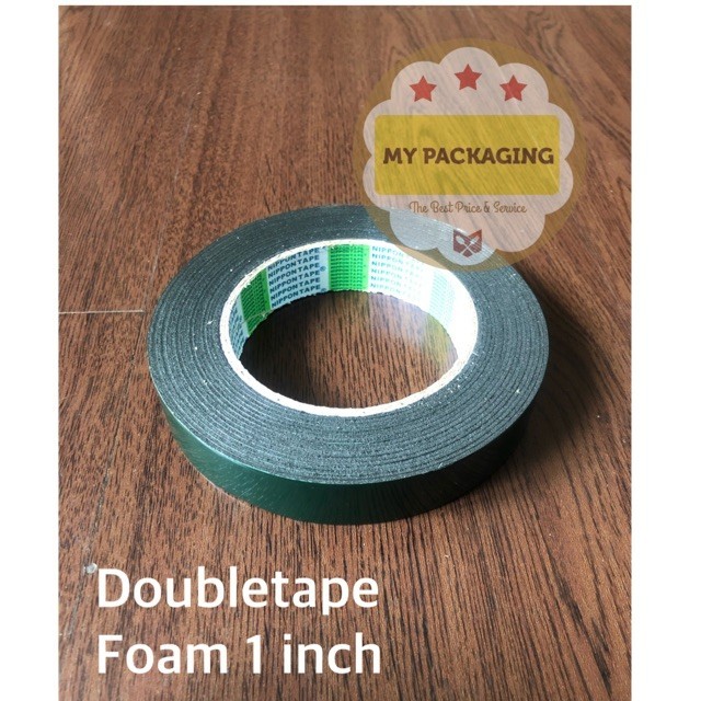 

Solasi Nippon Double Tape Foam 1 inch x 5 meter busa Hitam [ COD ] - Terbaik Original Bisa COD