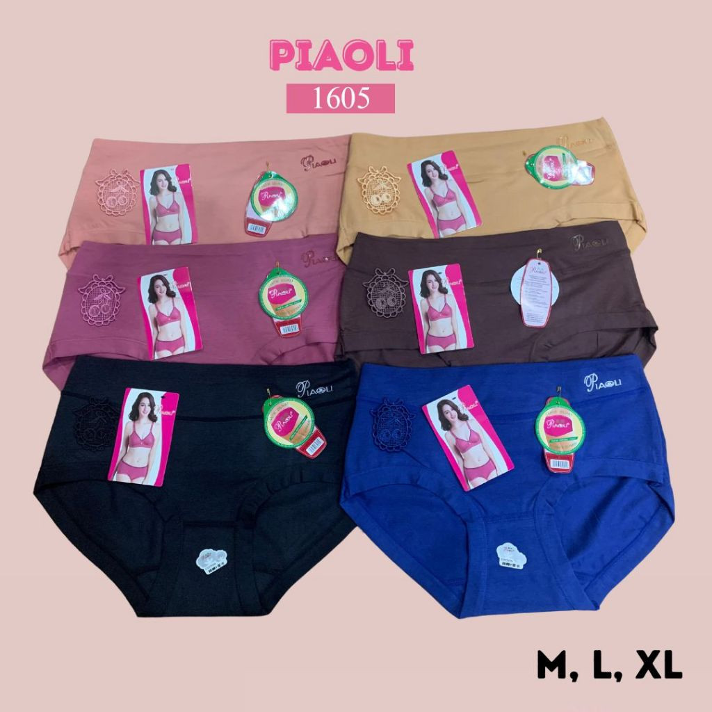 [6-12 pcs] Piaoli 1605 / Cd Celana Dalam Wanita Dewasa Jumbo Lusinan Besar Merk Piaoli Original Prem