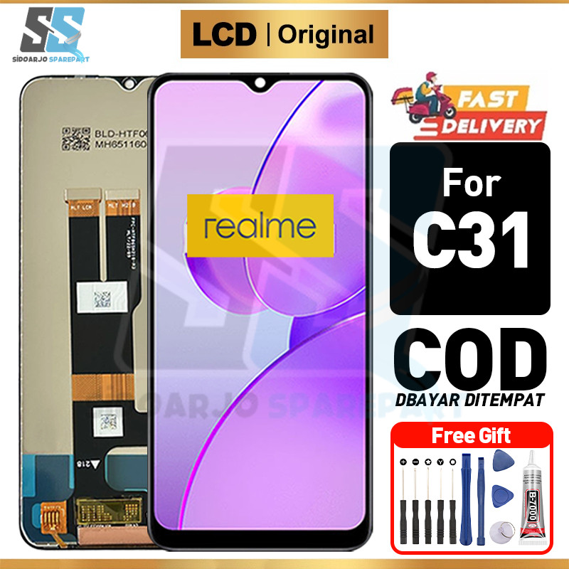 LCD Realme C31 Original 100% Fullset ori asli hp Touchscreen Murah For Glass Touch Screen Digitizer