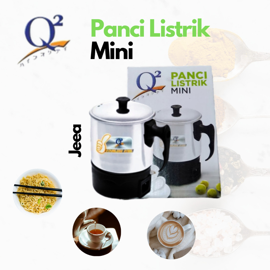 (Q2-8011) (Q2-8012) JEEA | Panci Listrik mini | Panci listrik stainlees | Panci pemanas makanan | Pe