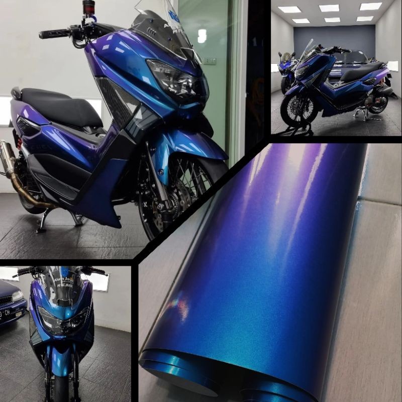 Stiker Scotlet Bunglon Chameleon Glossy Sticker Skotlet Motor Warna Bunglon Aurora Scotlite Bunglon 