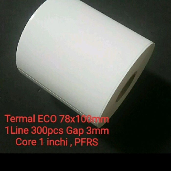 

best -78x100mm 1Line 300pcs Gap core 1" Direct Thermal Label Sticker Barcode - TOP TANPA PFRS