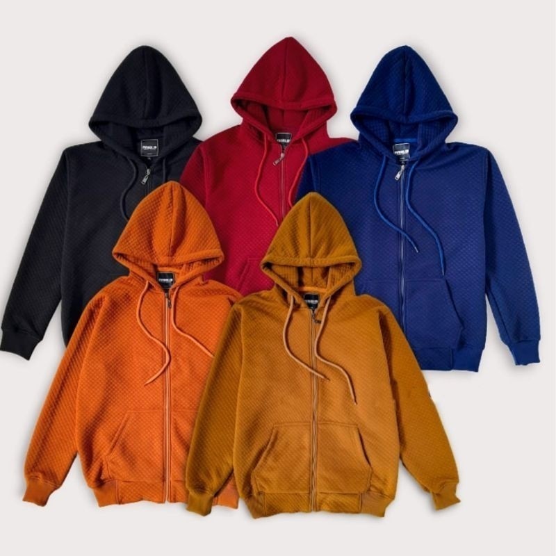 JAKET HOODIE COMFY PRIA ZIPER - JAKET COMFY HOODIE - JAKET PRIA BARU