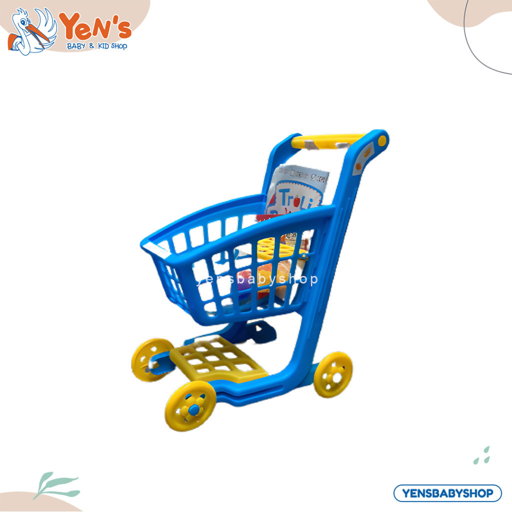 Mainan Anak Supermarket Trolley Belanja - Keranjang Dorong