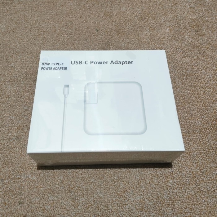 Adaptor Charger Mac Pro 15 Inch A1719 2016 87W USB Type C - Box Besar