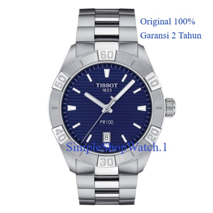 Original 100% Jam Tangan Pria TISSOT PR 100  T101.610.11.041.00 Sport Gent Garansi Resmi 2 Tahun