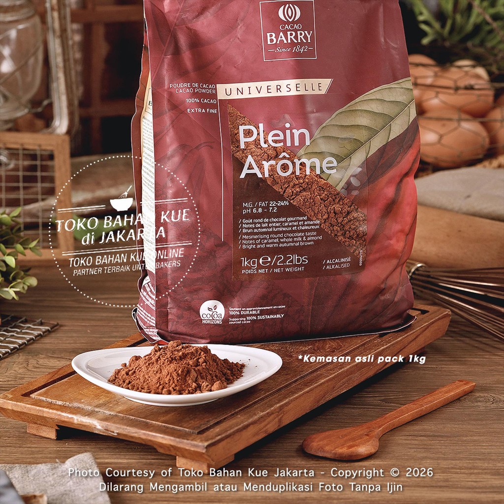 

Cacao Barry - Plein Arome 50gr 100% Cokelat Bubuk Pure Cocoa Powder Coklat Baking Chocolate
