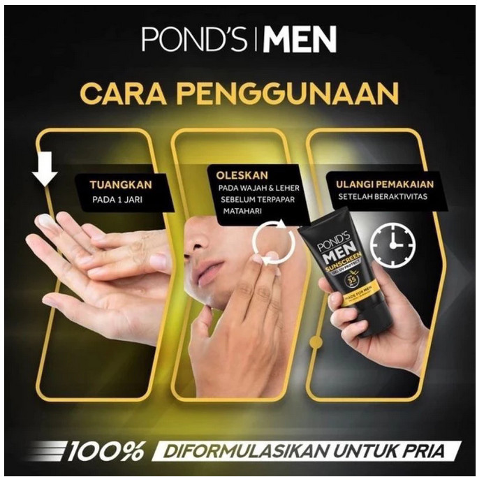 Pond's Men Bright Boost Face Moisturizer 20 ml Ponds - Pelembab Wajah