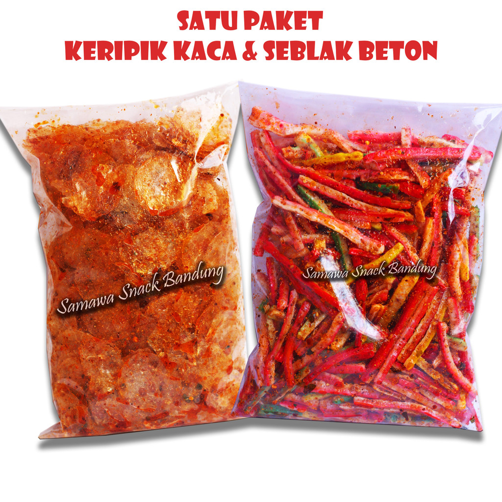 

Satu Paket Seblak Beton & Keripik Kaca Cikruh Extra Pedas Daun Jeruk 500gr