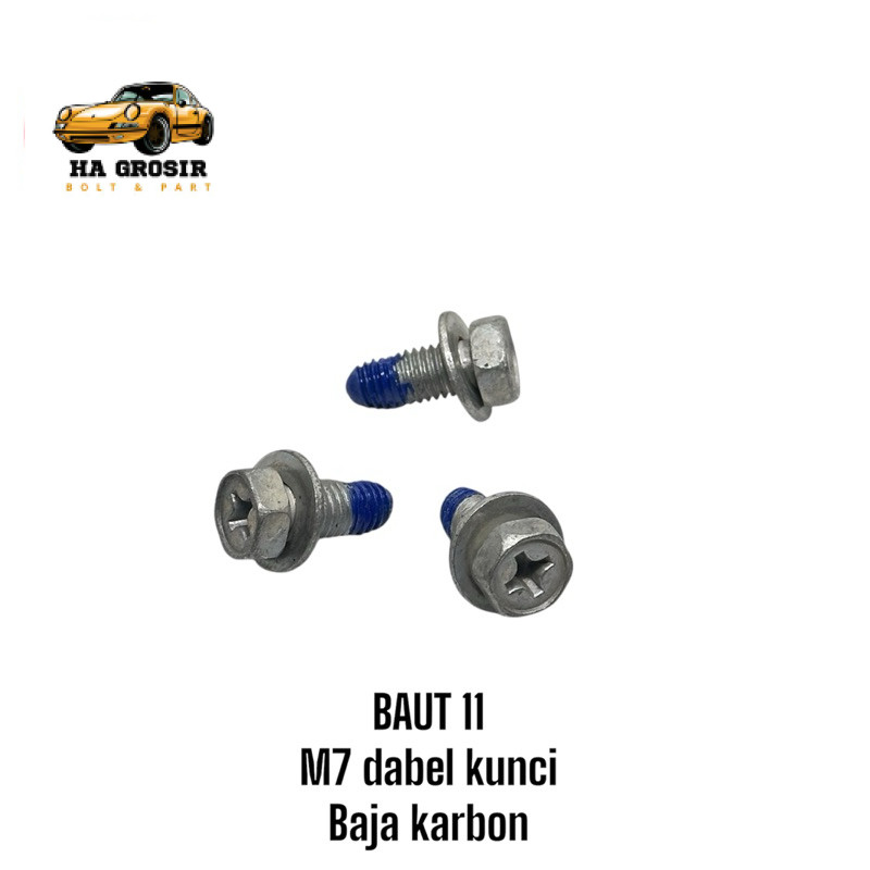 BISA COD BAUT 11 M7 x 15 DABEL KUNCI RING PATEN 1,5cm