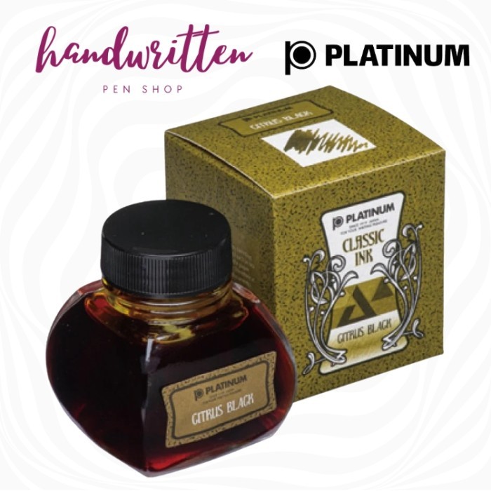 

Promo Terjangkau PLATINUM Classic Fountain Pen Ink 60ml - Water Resistant & Permanent - Citrus Black