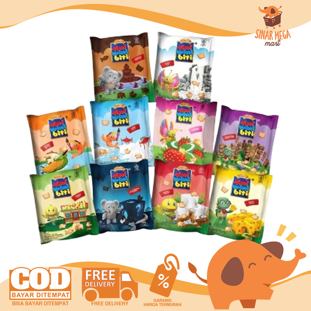 

Tini Wini Biti TWB 30gr PAK ISI 10 BUNGKUS Biskuit - Snack Anak Bentuk Binatang