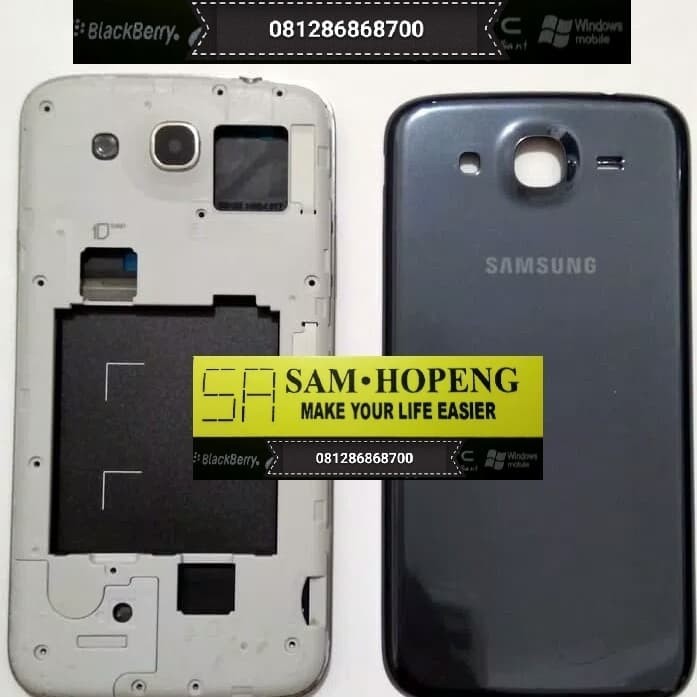 Sparepart And Tool Samsung Mega 5.8 / 5,8 i9152 Chasing + Backdoor + Frame + Bezel full