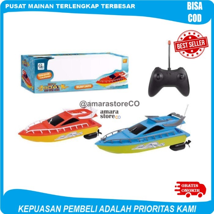 TERMURAH Mainan Anak RC SPEED BOAT Kapal Remote Control Racing Boat Perahu Air