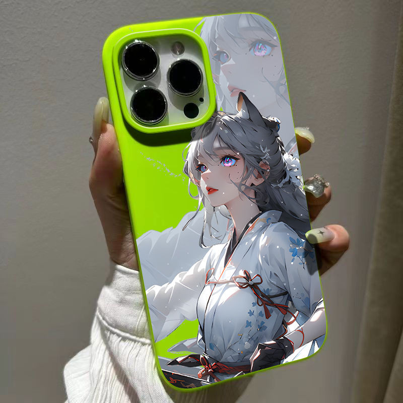 Smooth Jelly anime beauty for Apple 15 phone case iphone15promax fall resistant 12/14/13