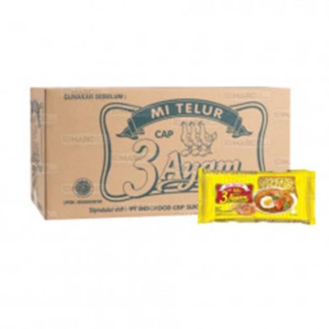 

Mie Telur Cap 3 Ayam 200gr /20pcs /1 Karton