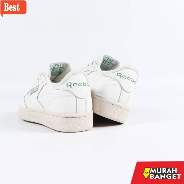 sepatu cowok model sekarang Reebok Club C85 Vintage White - Vintage White, 42