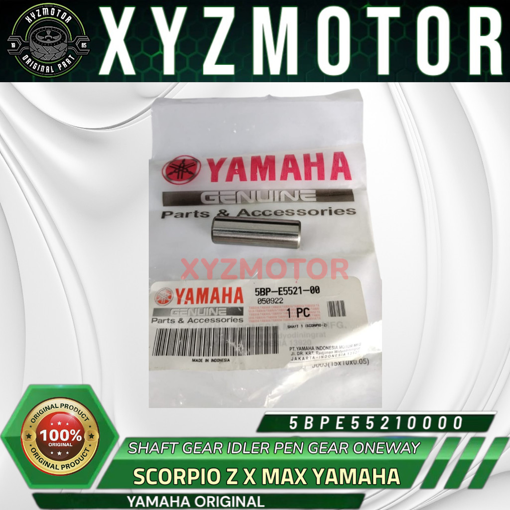 SHAFT GEAR IDLER PEN GEAR ONEWAY SCORPIO Z X MAX YAMAHA 5BP-E5521-00 ORIGINAL