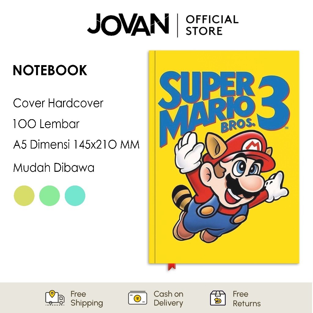 

Notebook Hardcover Custom Super Mario Bros 9 Buku Tulis Catatan Note Agenda Planner Jurnal Diary Notebook Anime