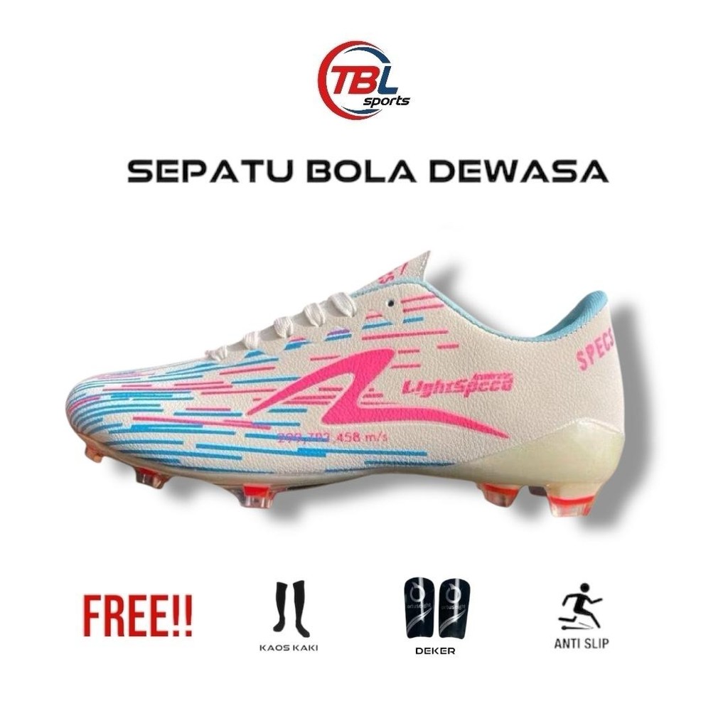 TBL Sport - Sepatu Bola Specs LS Rebon Crem Pelangi Boots