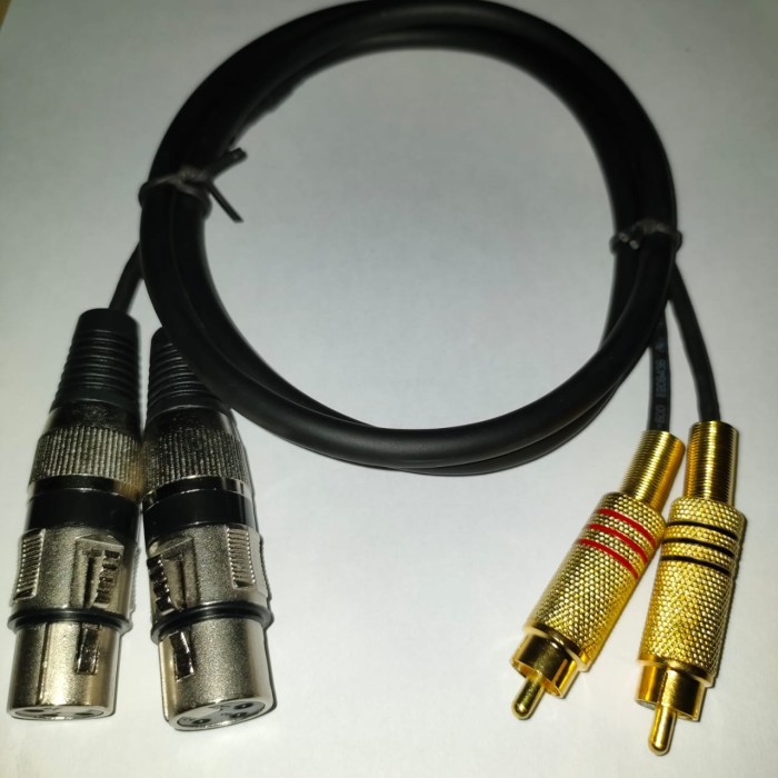 [[PROMO]] Kabel Dual XLR Canon Female To Dual RCA Stereo Male