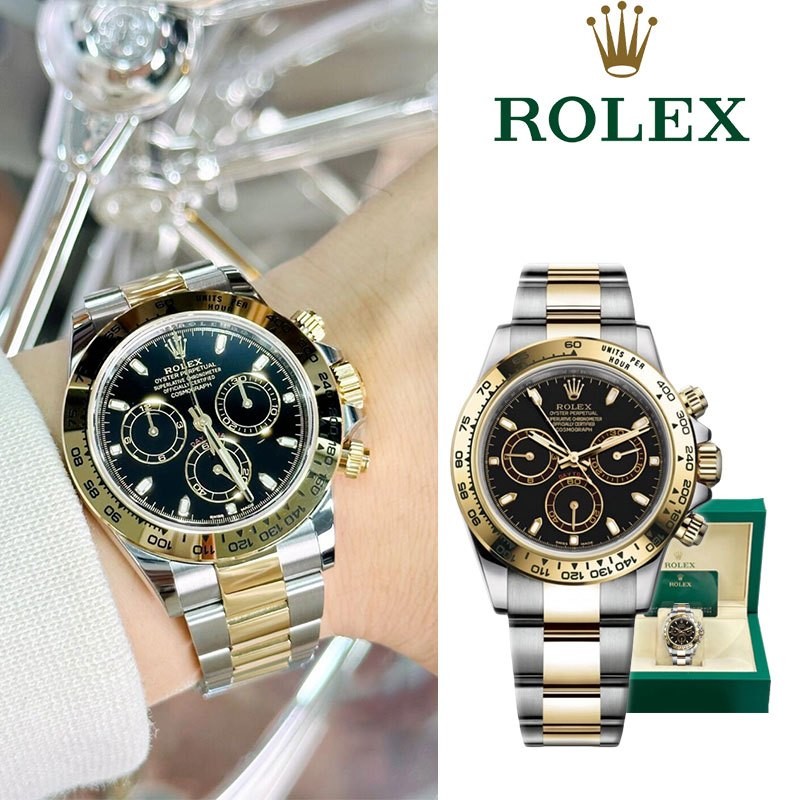 【Daytona】100% Original Rolex Daytona Watch Jam Tangan Rolex Pria M116503-0004 40mm Ready Stock Autom
