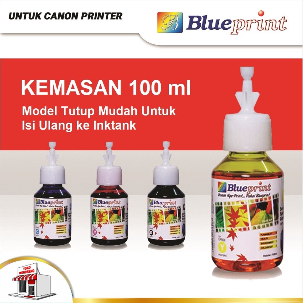 Tinta Canon 100ml Blueprint Tinta Refill Tinta Printer Canon IP 2770 MP 287 G1000 dll